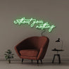 Neon Without You Nothing - Neonific - LED Neon Signs - 150 CM - Green