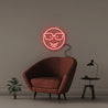 Nerd Emoji - Neonific - LED Neon Signs - 50 CM - Red