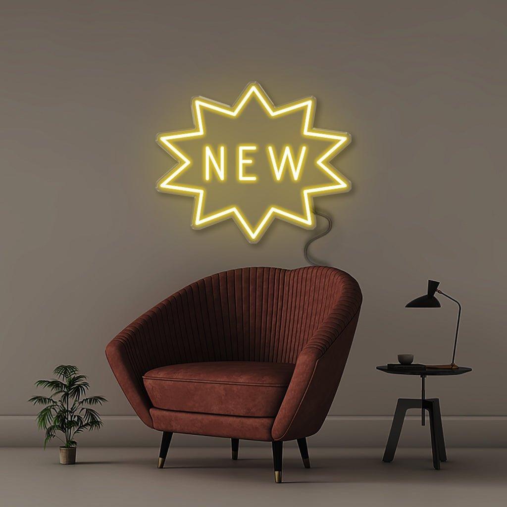 New - Neonific - LED Neon Signs - 50 CM - Yellow