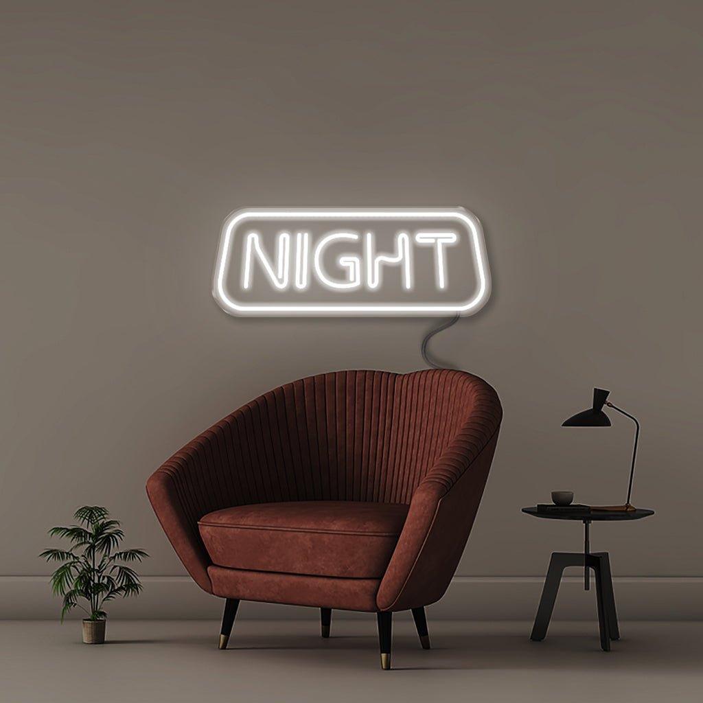Night - Neonific - LED Neon Signs - 50 CM - White