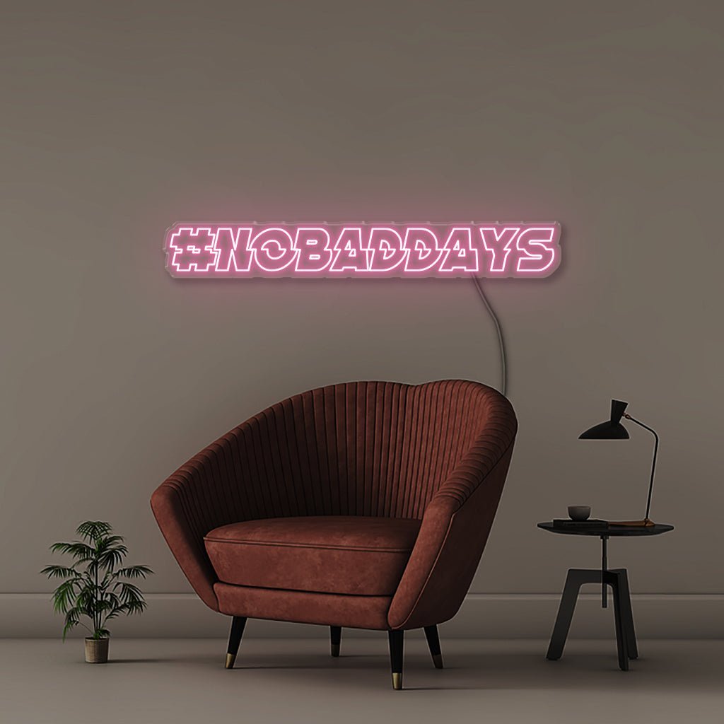 No Bad Days - Neonific - LED Neon Signs - 150 CM - Light Pink