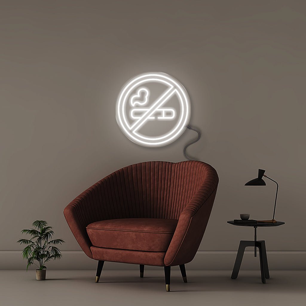 No Smoking - Neonific - LED Neon Signs - 50 CM - Cool White
