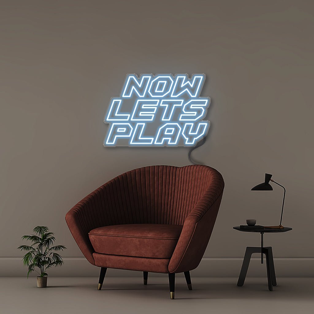 Now lets play - Neonific - LED Neon Signs - 50 CM - Light Blue