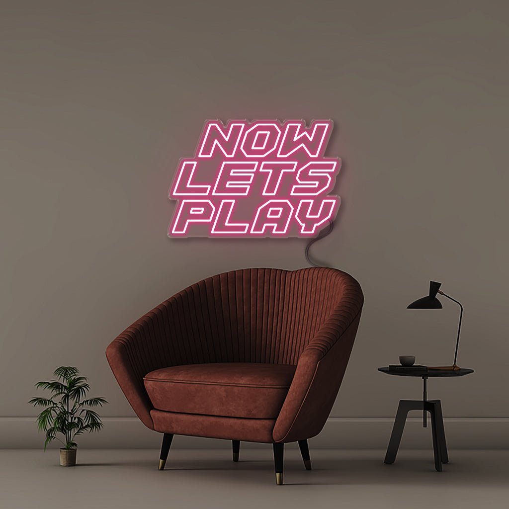 Now lets play - Neonific - LED Neon Signs - 50 CM - Pink