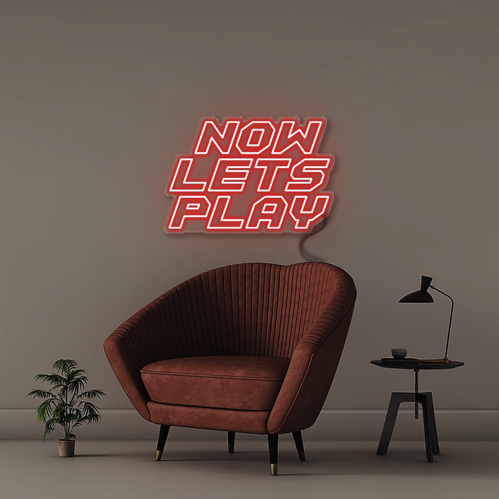 Now lets play - Neonific - LED Neon Signs - 50 CM - Red