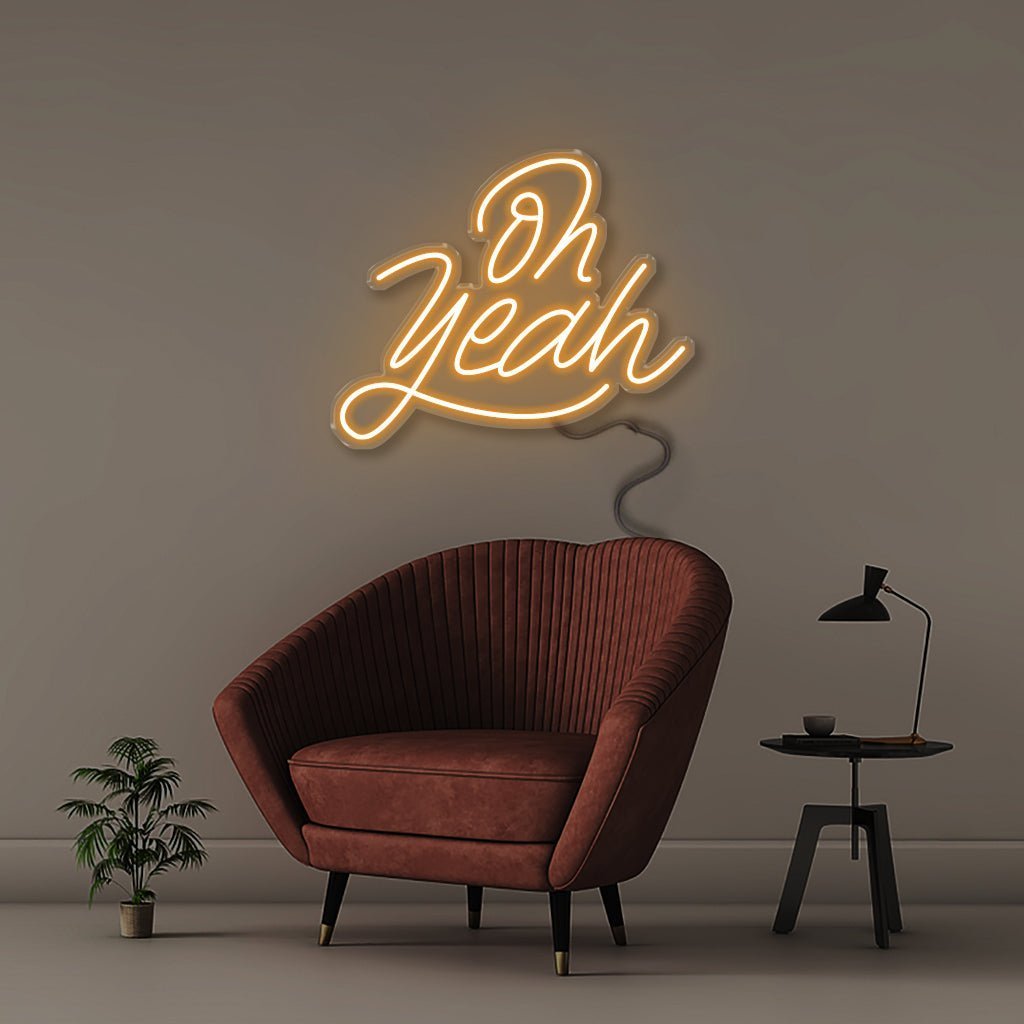 Oh Yeah! - Neonific - LED Neon Signs - 50 CM - Orange