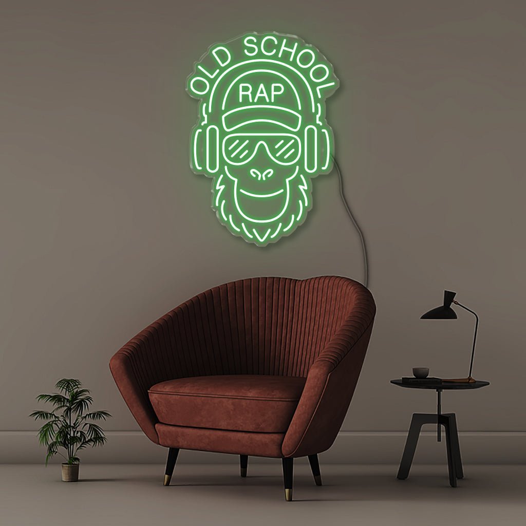 Old School - Neonific - LED Neon Signs - 50 CM - Green