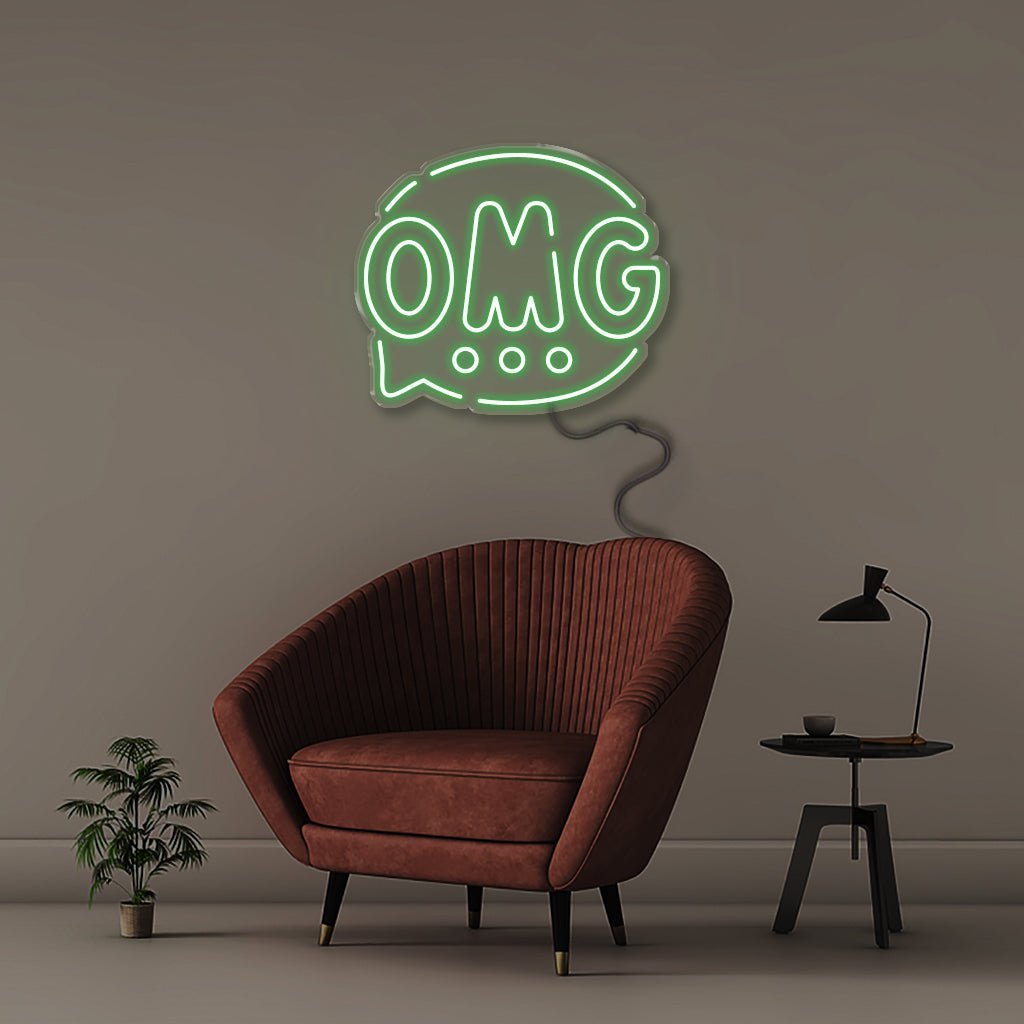 OMG - Neonific - LED Neon Signs - 50 CM - Green