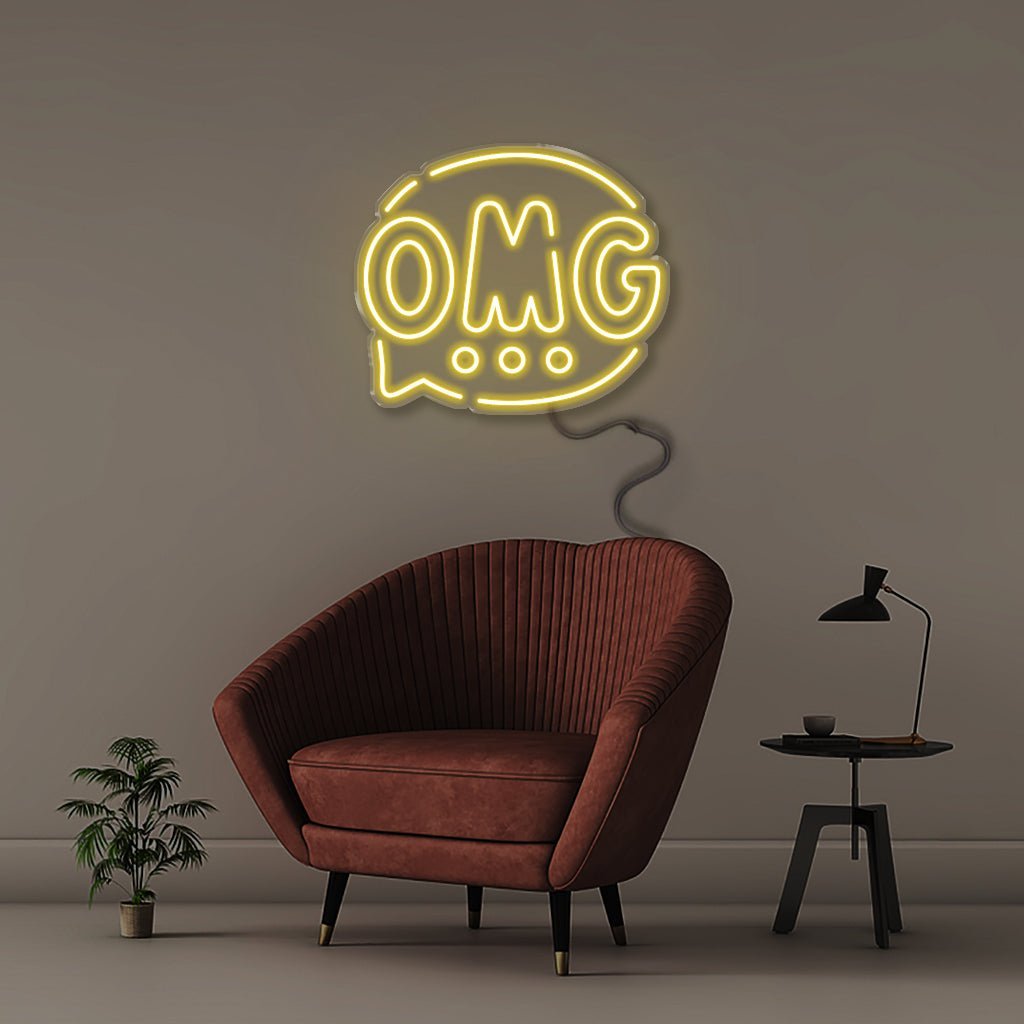 OMG - Neonific - LED Neon Signs - 50 CM - Yellow