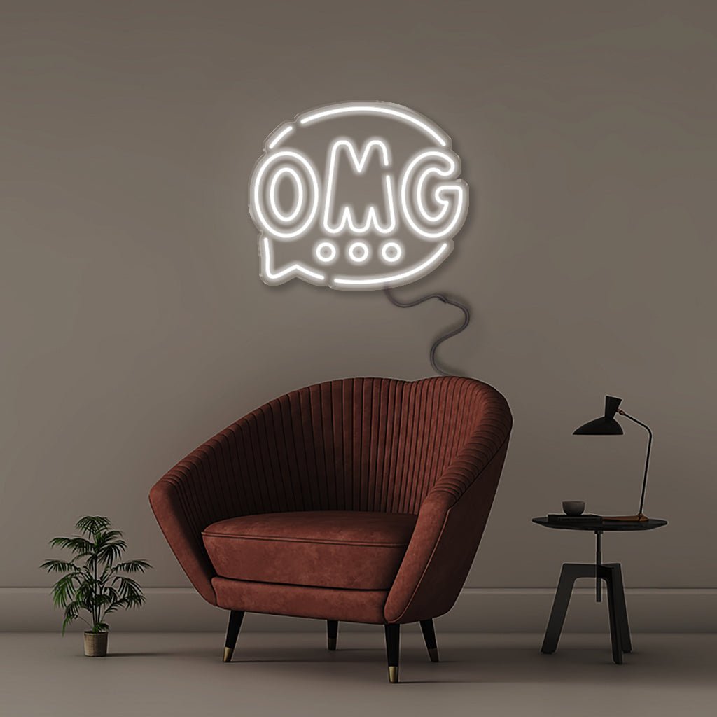 OMG - Neonific - LED Neon Signs - 50 CM - White