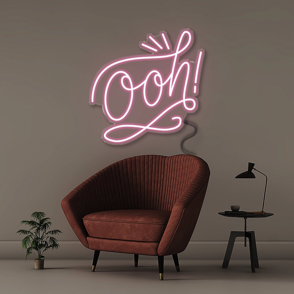 Ooh! - Neonific - LED Neon Signs - 50 CM - Light Pink