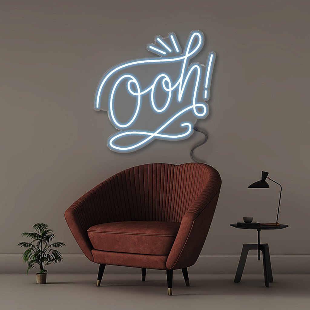 Ooh! - Neonific - LED Neon Signs - 50 CM - Light Blue