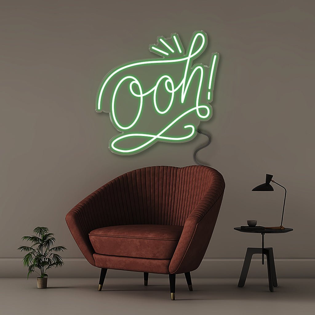 Ooh! - Neonific - LED Neon Signs - 50 CM - Green