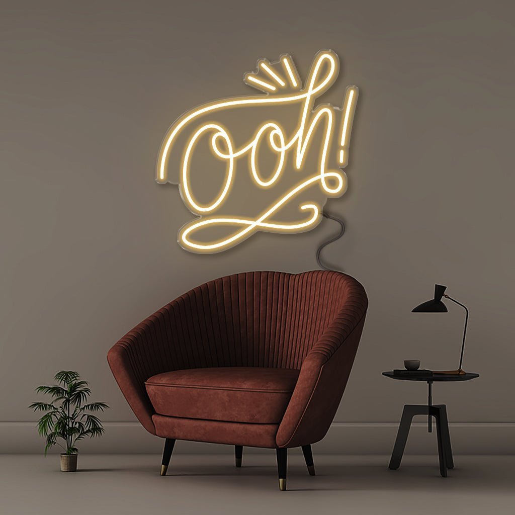 Ooh! - Neonific - LED Neon Signs - 50 CM - Warm White