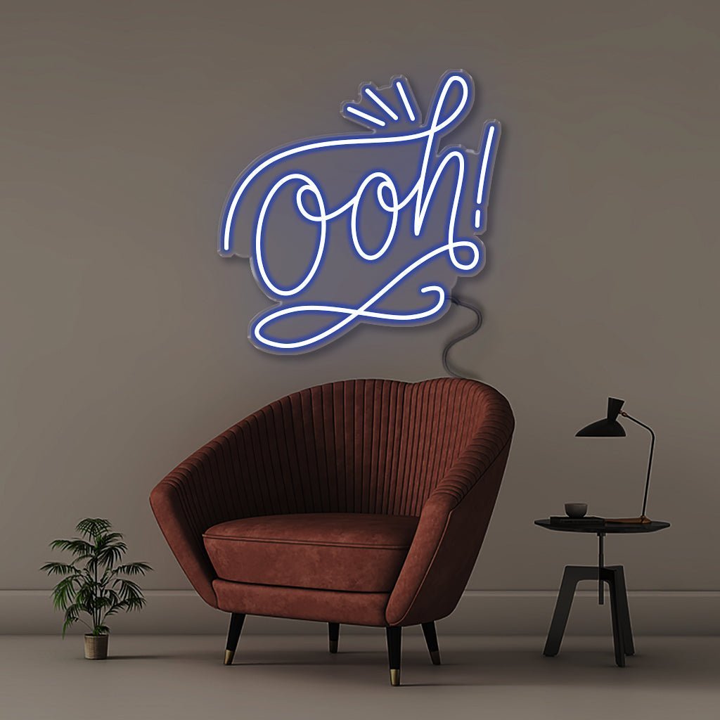 Ooh! - Neonific - LED Neon Signs - 50 CM - Blue
