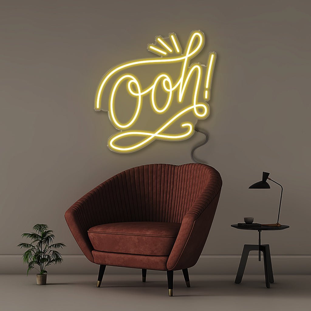Ooh! - Neonific - LED Neon Signs - 50 CM - Yellow