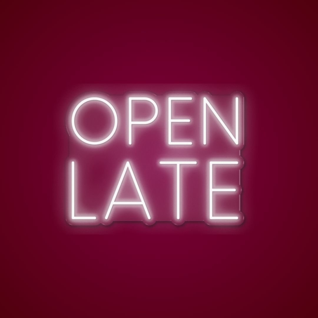 Open Late - Neonific - LED Neon Signs - 36" (91cm) -