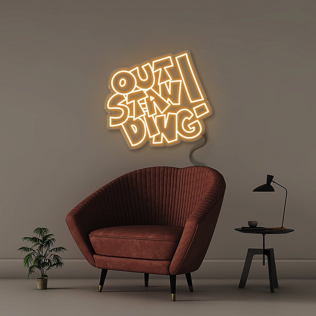 Outstanding - Neonific - LED Neon Signs - 75 CM - Orange