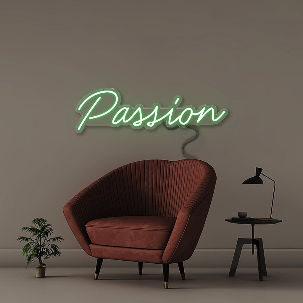 Passion - Neonific - LED Neon Signs - 50 CM - Green