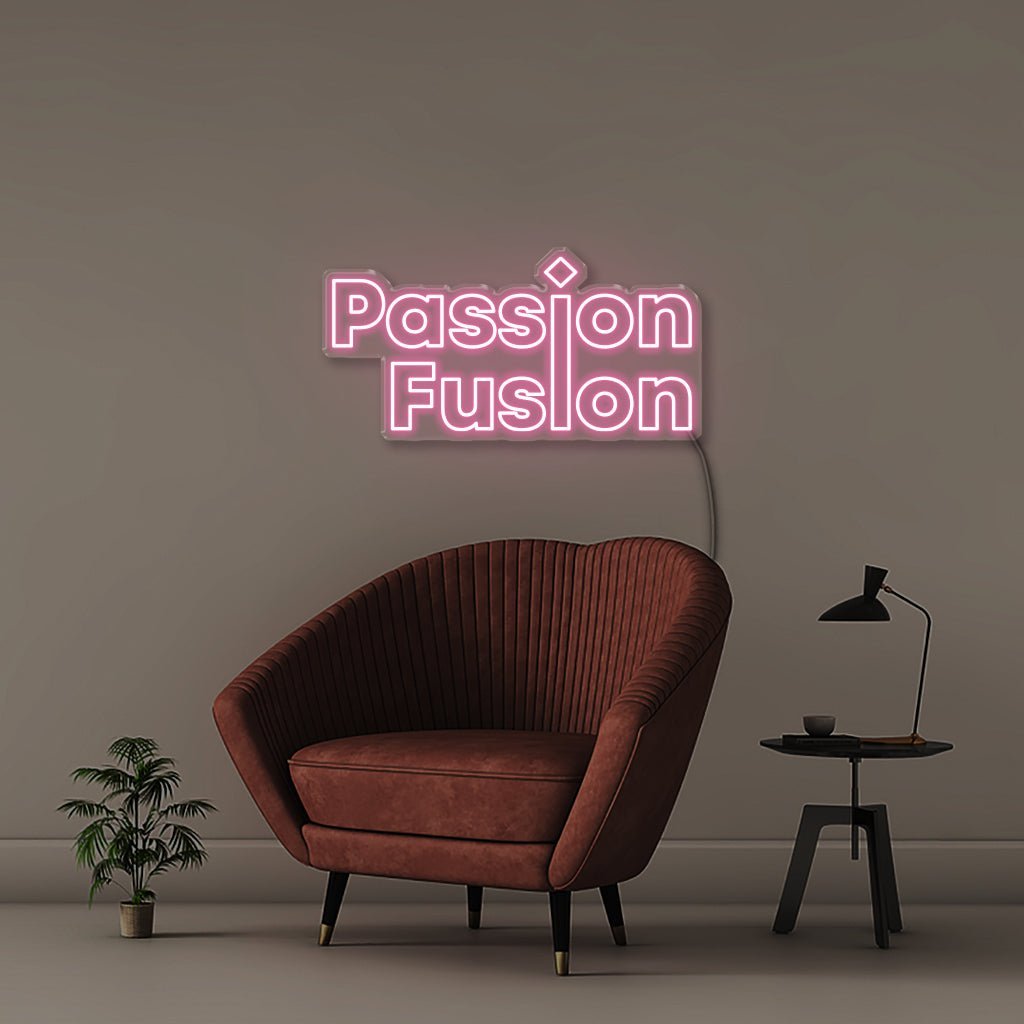 Passion Fusion - Neonific - LED Neon Signs - 75 CM - Light Pink