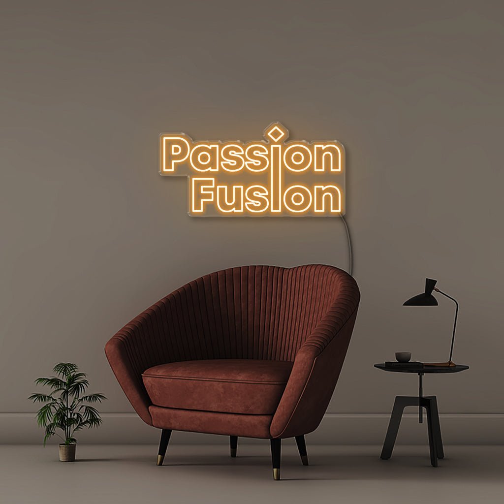 Passion Fusion - Neonific - LED Neon Signs - 75 CM - Orange