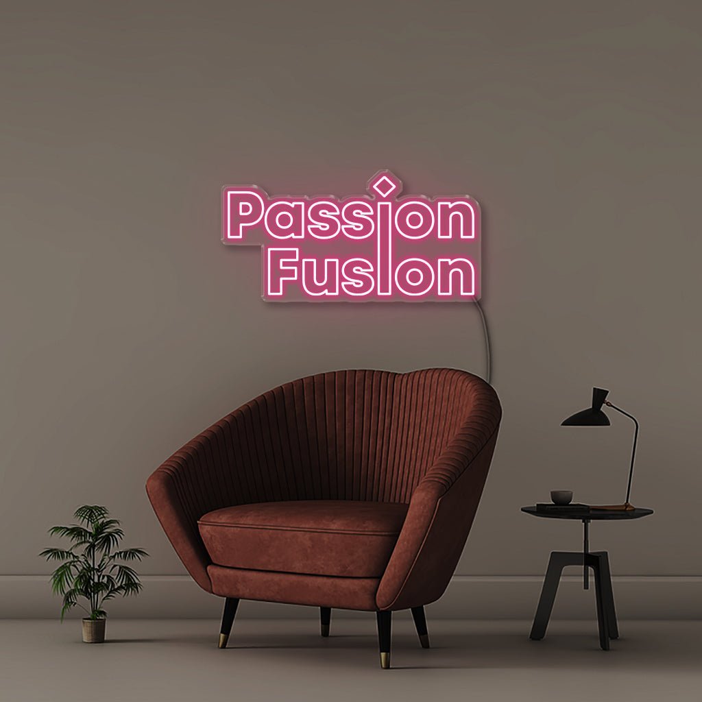 Passion Fusion - Neonific - LED Neon Signs - 75 CM - Pink