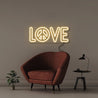 Peace and Love - Neonific - LED Neon Signs - 50 CM - Warm White