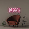 Peace and Love - Neonific - LED Neon Signs - 50 CM - Pink