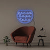 Peace Hope Love - Neonific - LED Neon Signs - 75 CM - Blue