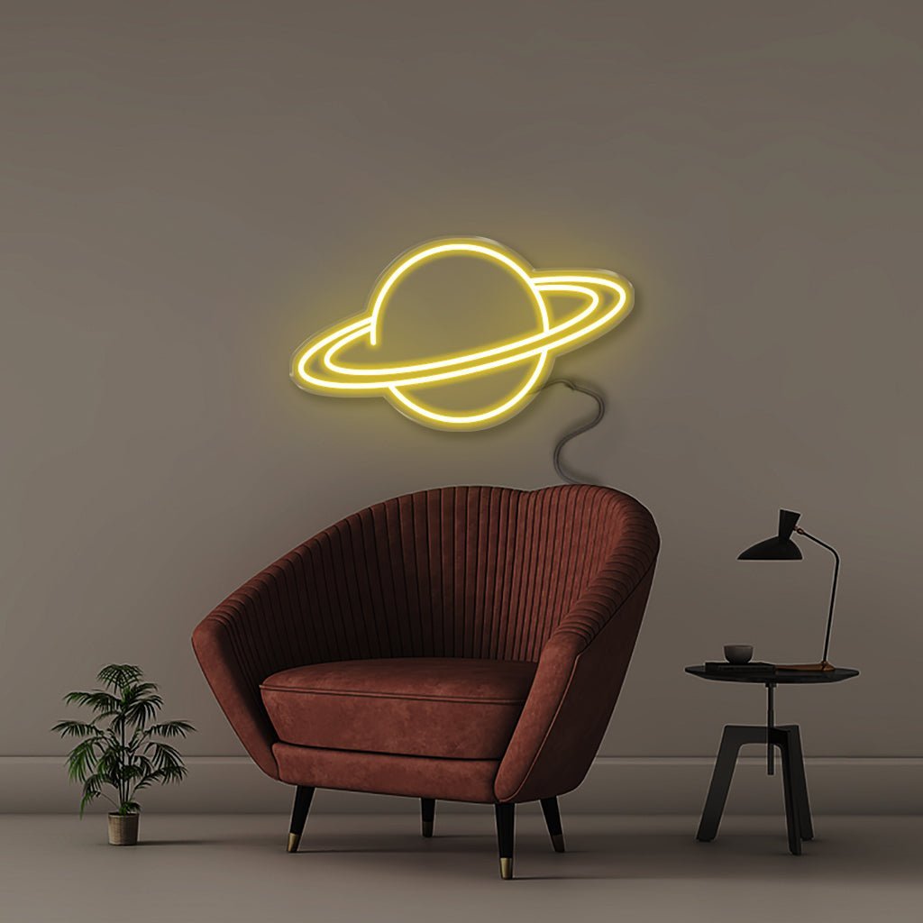 Planet - Neonific - LED Neon Signs - 50 CM - Yellow