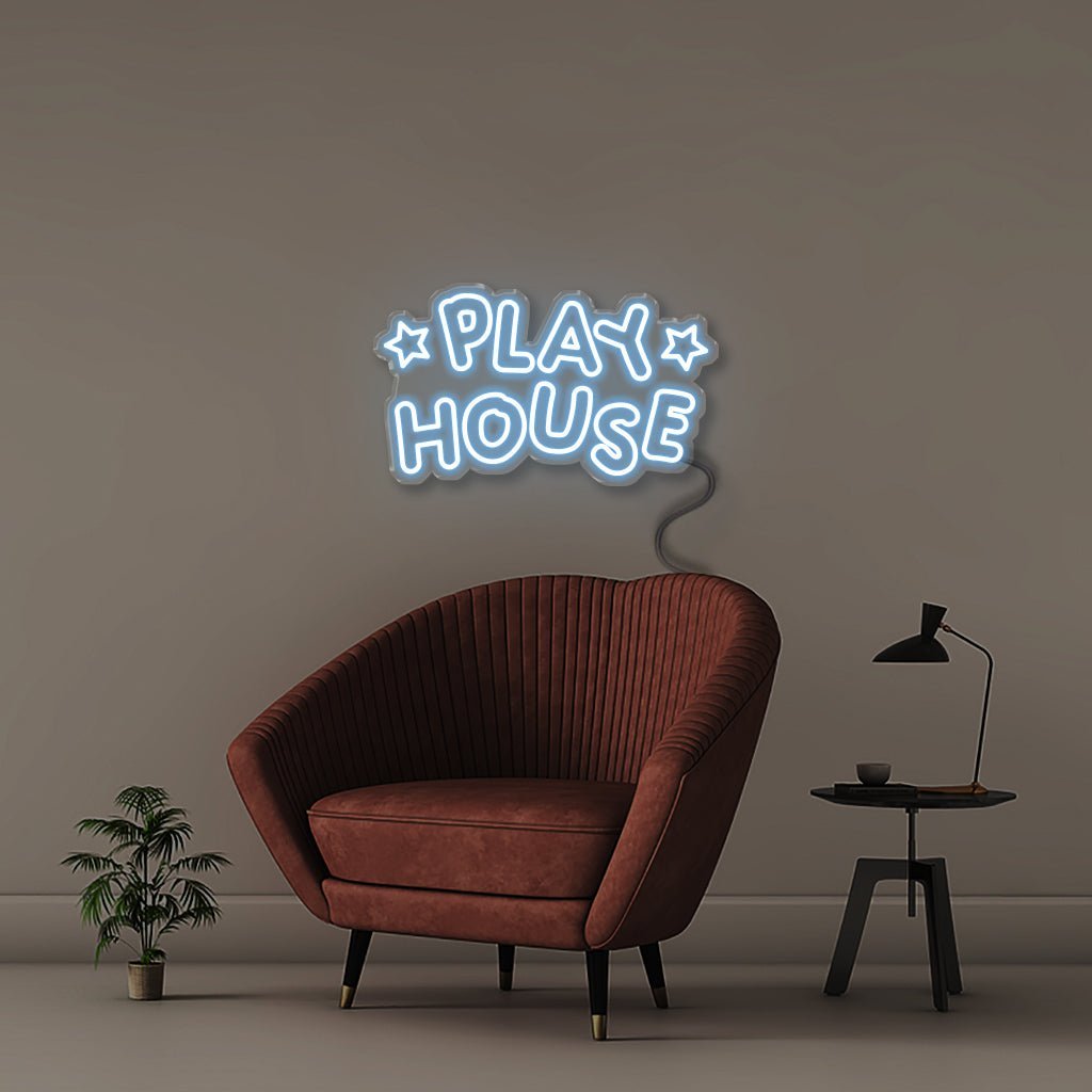 Playhouse - Neonific - LED Neon Signs - 50 CM - Light Blue