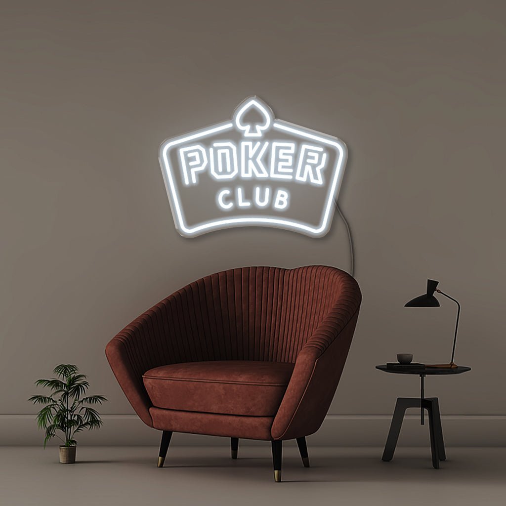 Poker Club - Neonific - LED Neon Signs - 50 CM - Cool White