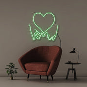 Promise Hands - Neonific - LED Neon Signs - 50 CM - Green