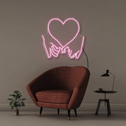 Promise Hands - Neonific - LED Neon Signs - 50 CM - Light Pink