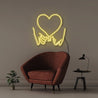 Promise Hands - Neonific - LED Neon Signs - 50 CM - Yellow