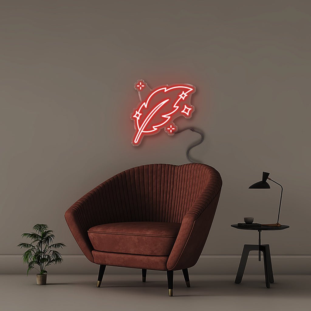 Quill - Neonific - LED Neon Signs - 50 CM - Red
