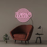 Retro Disc - Neonific - LED Neon Signs - 75 CM - Light Pink
