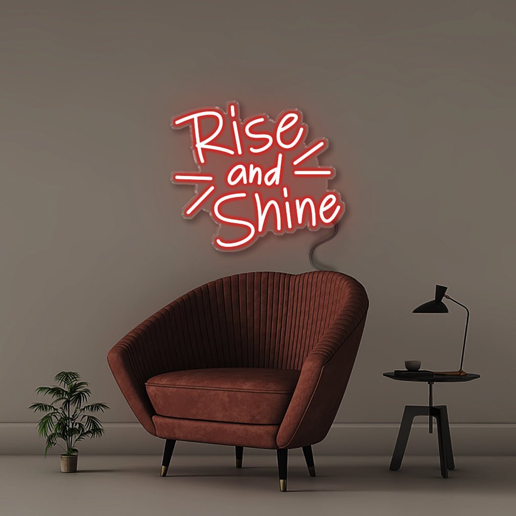 Rise and Shine - Neonific - LED Neon Signs - 50 CM - Red