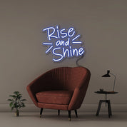Rise and Shine - Neonific - LED Neon Signs - 50 CM - Blue