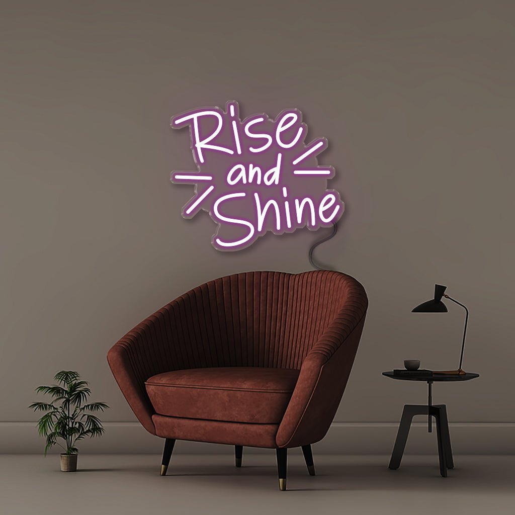 Rise and Shine - Neonific - LED Neon Signs - 50 CM - Purple