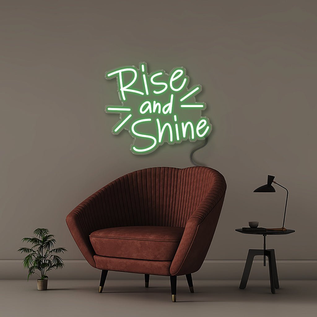 Rise and Shine - Neonific - LED Neon Signs - 50 CM - Green