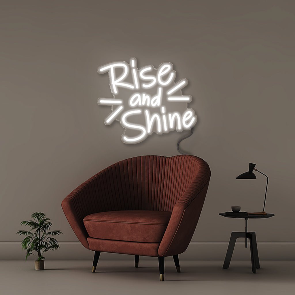 Rise and Shine - Neonific - LED Neon Signs - 50 CM - White