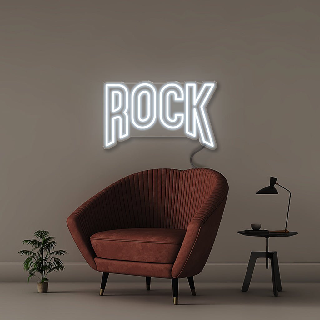 Rock - Neonific - LED Neon Signs - 50 CM - Cool White
