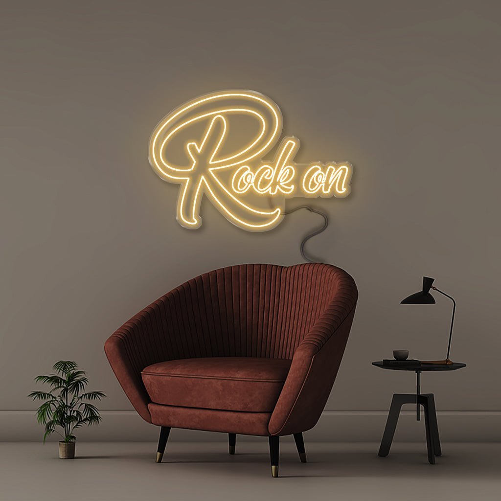 Rock On - Neonific - LED Neon Signs - 100 CM - Warm White
