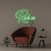 Rock On - Neonific - LED Neon Signs - 100 CM - Green