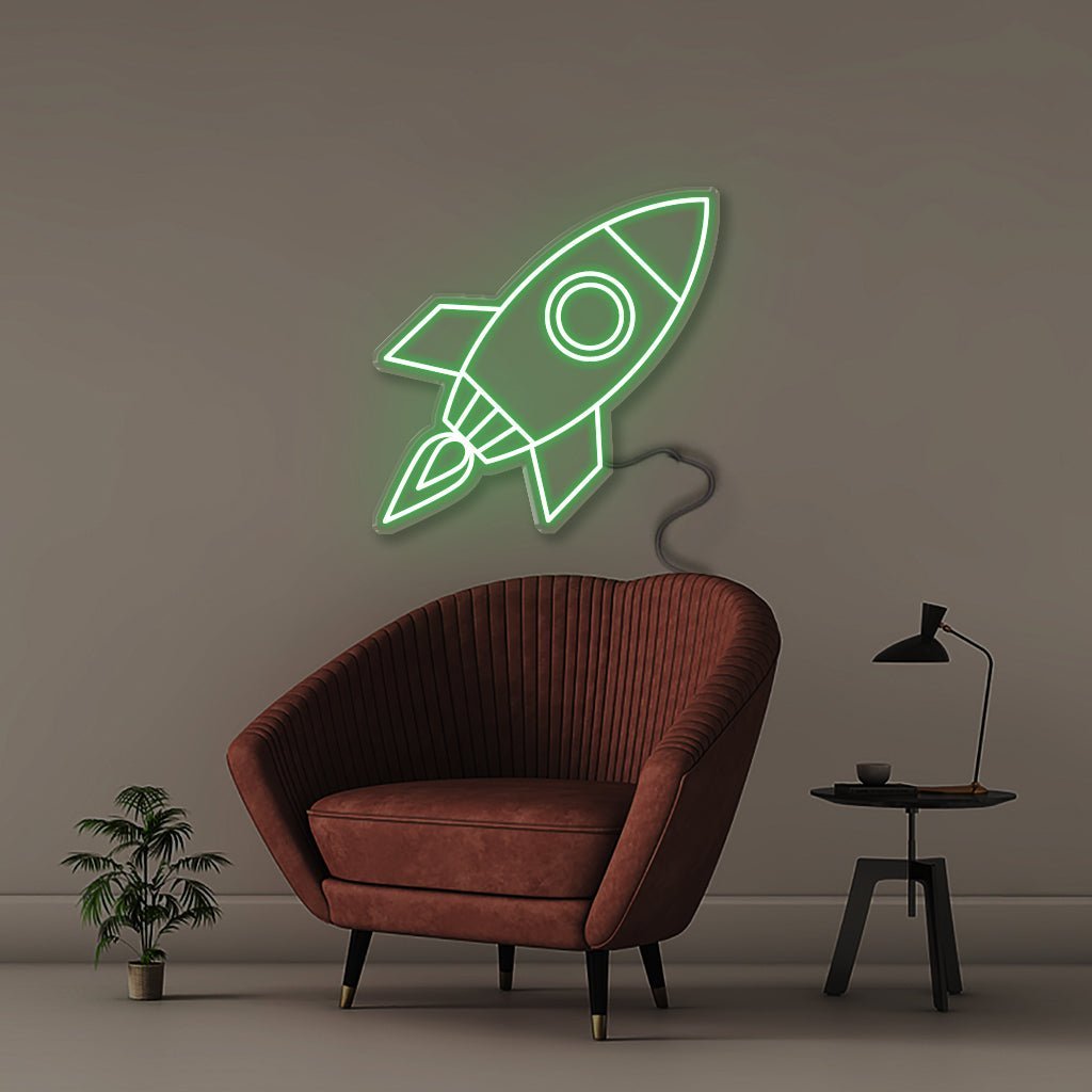 Rocket - Neonific - LED Neon Signs - 50 CM - Green