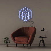 Rubix Cube - Neonific - LED Neon Signs - 50 CM - Blue