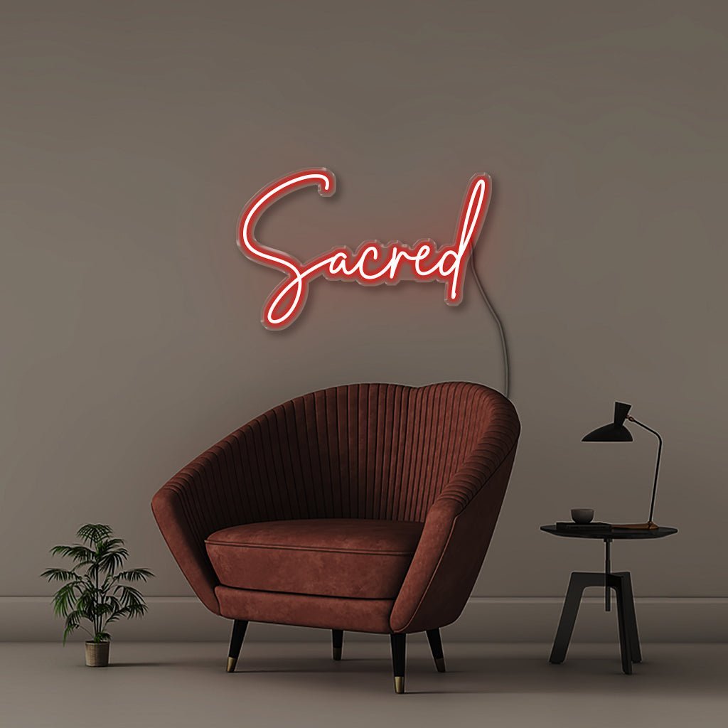 Sacred - Neonific - LED Neon Signs - 50 CM - Red