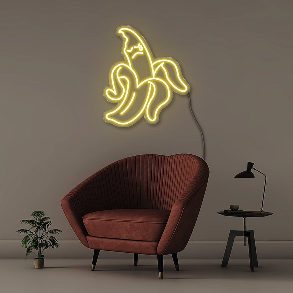 Sad Banana - Neonific - LED Neon Signs - 50 CM - Yellow