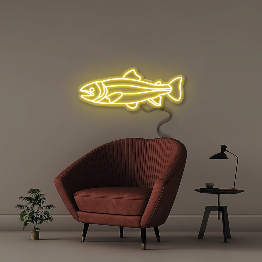 Salmon - Neonific - LED Neon Signs - 50 CM - Yellow